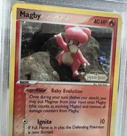 Magby EX Legend Maker Reverse Holo 58/92 PSA 9 Mint Pokemon 2006 - Image 5