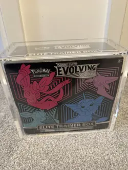 Pokemon TCG Evolving Skies Elite Trainer Box ETB -Sealed- with acrylic case - Image 1