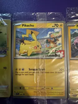 Pikachu SVP 190 028/078 SVP 101 Promo Pokemon SEALED set of 3 - Image 3