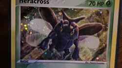 Pokemon TCG Heracross 7/101 EX Hidden Legends Swirl Holo Rare 2004 - Image 2