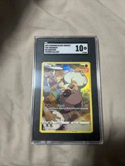 Holo Rockruff TG07/TG30 Ultra Rare Silver Tempest Pokemon SGC 10 - Image 1
