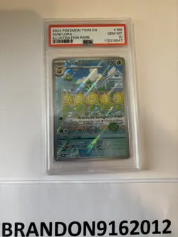 Pokemon Sunflora 169/167 Sv06: Twilight Masquerade Illustration Rare PSA 10 - Image 1