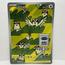 Pidgey 207/197 Pokemon SV03: Obsidian Flames Illustration Rare Holo 2023 - Image 1