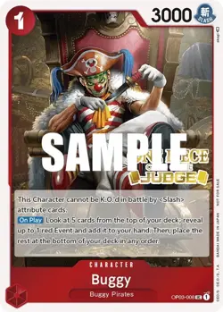 One Piece - Buggy - OP03-008 Judge Promo - Image 1