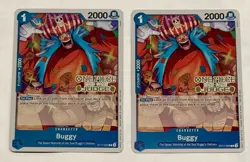 One Piece Buggy Judge Pack Foil Stamped Promo Vol. 5 (2x) Cards ST17-003 English - Image 1