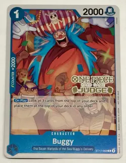 One Piece Buggy Judge Pack Foil Stamped Promo Vol. 5 (2x) Cards ST17-003 English - Image 3