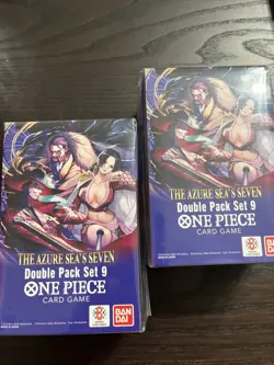 2x One Piece TCG OP-14 The Azure Sea's Seven Double Pack Set Vol. 9 NEW SEALED - Image 1