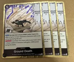 Ground Death OP14-096 R The Azure Sea's Seven ENGLISH OP14 One Piece PLAYSET - Image 1