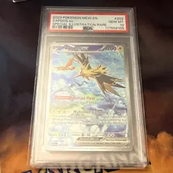 Pokemon Zapdos EX 2023 Special Illustration Rare Card #202/165 S&V 151 PSA 10 - Image 1