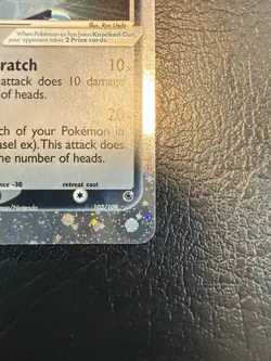 Pokemon TCG Sneasel EX Ruby and Sapphire Holo Ultra Rare Card 103/109 LP - Image 5