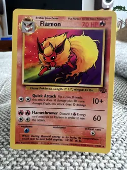 Flareon Jungle Set 19/64 Excellent - Near Mint Rare Non Holo Pokemon Card 1999 - Image 1