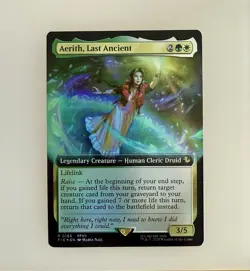 Magic the Gathering: Aerith, Last Ancient (Extended Art) Final Fantasy Foil NM - Image 1
