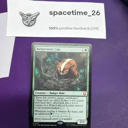 Magic: The Gathering Badgermole Cub TLA Green 0167 Regular - Image 1