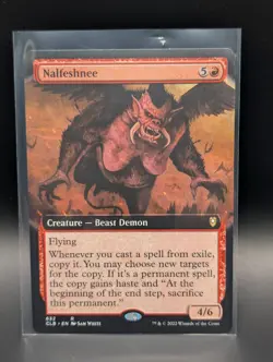 MTG - Nalfeshnee - EXTENDED ART - Creature Beast Demon - CLB #632 - Rare - NM - Image 1