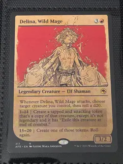Delina, Wild Mage (Showcase) X1 AFR MTG Adventures in the Forgotten Realms B1 - Image 1