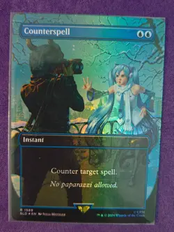 1x Counterspell, Foil, Hatsune Miku Secret Lair 1589, MTG NM - Image 1