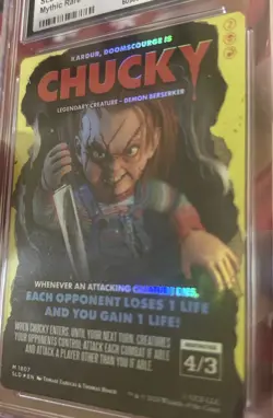 2024 MTG CHUCKY | CGC 10 Gem Mint | Secret Lair Drop #1807 Foil MYTHIC RARE - Image 3