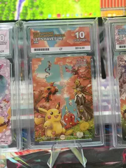 2020-21-22 Pokemon Let’s have Fun Promo Sticker Card Ace 10 Japanese SEQUENTIAL - Image 3