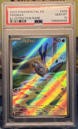 PSA 10 Frigibax Illustration Rare 208 Paldea Evolved 2023 Pokemon - Image 1