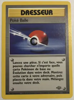 Pokemon Card French Poke Balle Poke Ball 64/64 Jungle Unlimited LP - Image 1