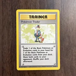 Pokemon TCG Pokemon Trader Base Set 77/102 Regular Unlimited Rare (LP/NM) - Image 1