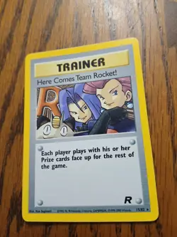 2000 Pokemon Trainer Here Comes Team Rocket Holo 15/82 - Image 1