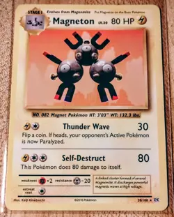 Pokemon 2016 XY Evolutions ~ Magneton #38/108 Rare Deck Exclusive Non Holo - Image 1