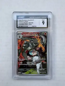2025 Pokemon Team Rocket's Houndoom Destined Rivals 191/182 CGC MINT 9 - Image 1