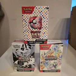 Pokemon Booster Bundles! 151, Prismatic & White Flare - Image 1
