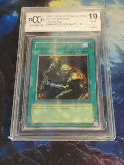 YUGIOH GRAVEDIGGER GHOUL LOB-065 - 2002 BCCG BECKETT GEM MINT 10 - Image 1