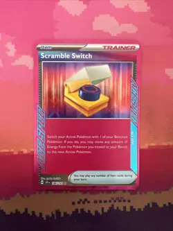 Pokemon Card Scramble Switch 186/191 Surging Sparks Ace Spec Near Mint - Image 1