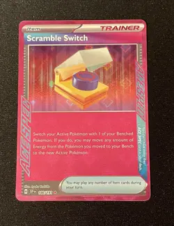 Pokemon TCG Card Scramble Switch 186/191 Ace Spec Trainer Surging Sparks NM - Image 1
