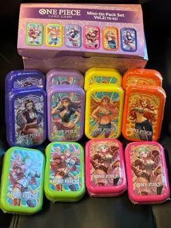 ONE PIECE Card Game MINI-TIN Pack Set Vol.2 Asia Exclusive Set di 12 tin💥 🔥🔝​ - Image 4