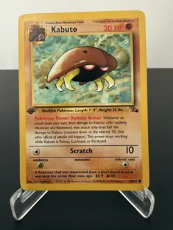 Kabuto 50/62 Fossil 1st Edition Pokemon Card - Image 1