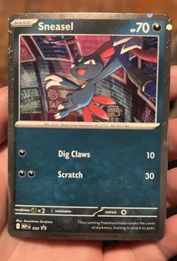Pokemon TCG MEP Weavile 021/189 & Sneasel 020/189 Regular English Card Lot promo - Image 3
