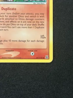 Ditto Charmander 37/113 Reverse Holo Delta Species Yuka Morii Pokemon Card - Image 4