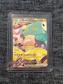 Pokemon TCG Iono's Bellibolt EX Journey Together Ultra Rare Holo Card 183/159 - Image 3