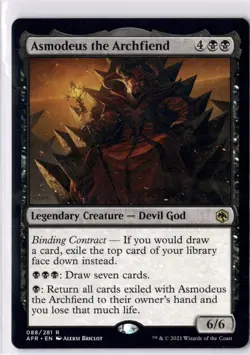 Asmodeus The Archfiend NM* Adventures In Forgotten Realms 088/281 -UnltdCards - Image 1