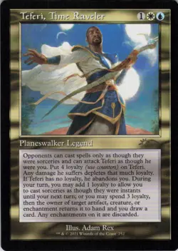 MTG Teferi, Time Raveler (252) | NM | Secret Lair Teferi's Time Trouble {SLD} - Image 1