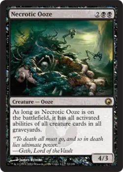 Slightly Played, English - 1 x MTG Necrotic Ooze Scars of Mirrodin - Image 1