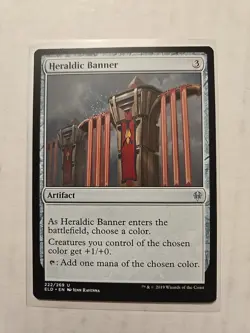 Heraldic Banner - Throne of Eldraine - LP - Uncommon - Artifact - Image 1