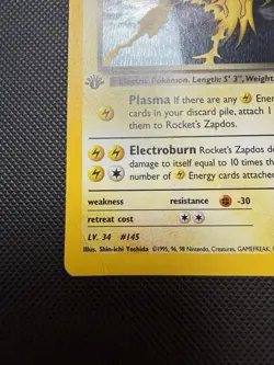Rocket’s Zapdos 15/132 Gym Challenge 1st Edition Pokemon Card Holo HP - Image 4