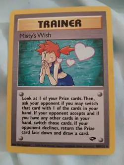 Misty's Wish 108/132 Gym Challenge Vintage Pokemon Card - Image 1