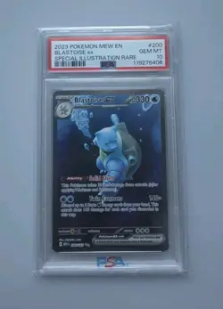 Pokemon TCG Blastoise EX Scarlet & Violet 151 PSA 10 Gem Mint - Image 1