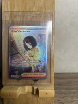 Pokemon TCG Scarlet & Violet Trainer Supporter Erika's Invitation 203/165 - Image 1