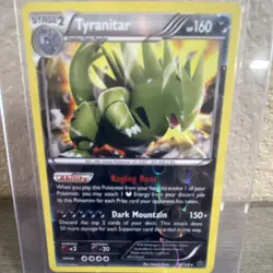 Pokemon Tyranitar 56/124 Fates Collide Holo Rare Stage 2 160HP EN - Image 1