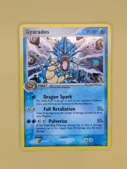 Pokemon TCG Gyarados Holo Rare EX Deoxys 8/107 MP-HP Damaged - Image 1