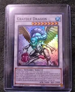 2015 Yu-Gi-Oh! Graydle Dragon DOCS-EN048 Ultra Rare Very Good Condition - Image 1