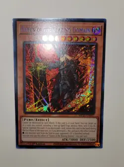 Yugioh! Queen of the Blazing Domain MP25-EN147 Prismatic Secret Rare miscut - Image 1