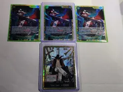 One Piece TCG Dracule Mihawk Gold Don!! OP14 English The Azure Sea's Seven (DON) - Image 1